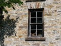 Window detail, Allans Mill, on Allans Mill Road, Burgess Ward, Tay Valley Township.